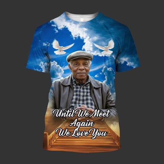 Memorial Allover 3D T-Shirt Blue01