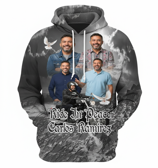 Memorial Allover 3D Hoody Grey01