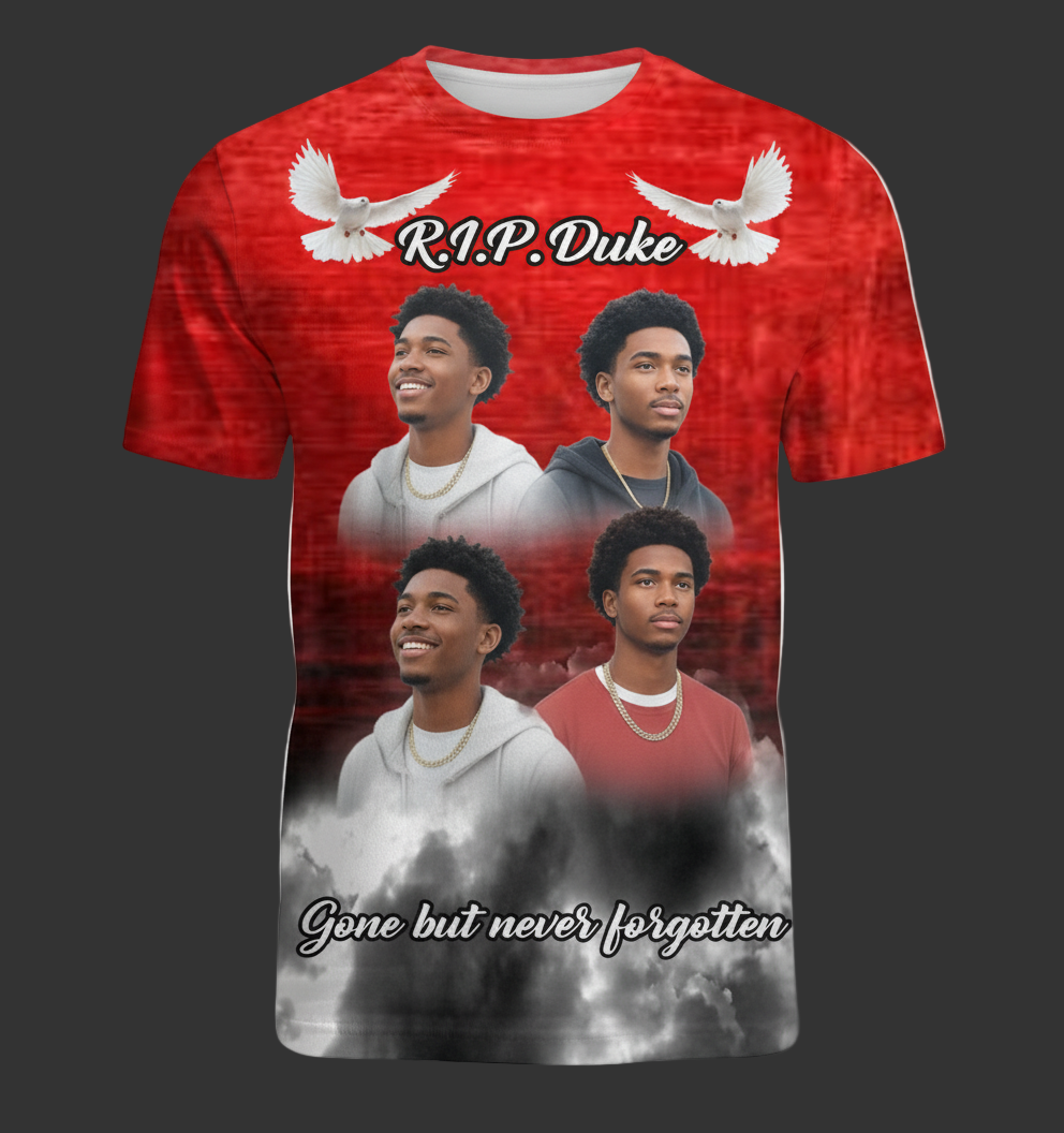 Memorial Allover 3D T-Shirt Red01