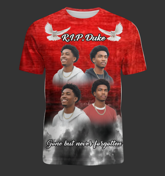 Memorial Allover 3D T-Shirt Red01