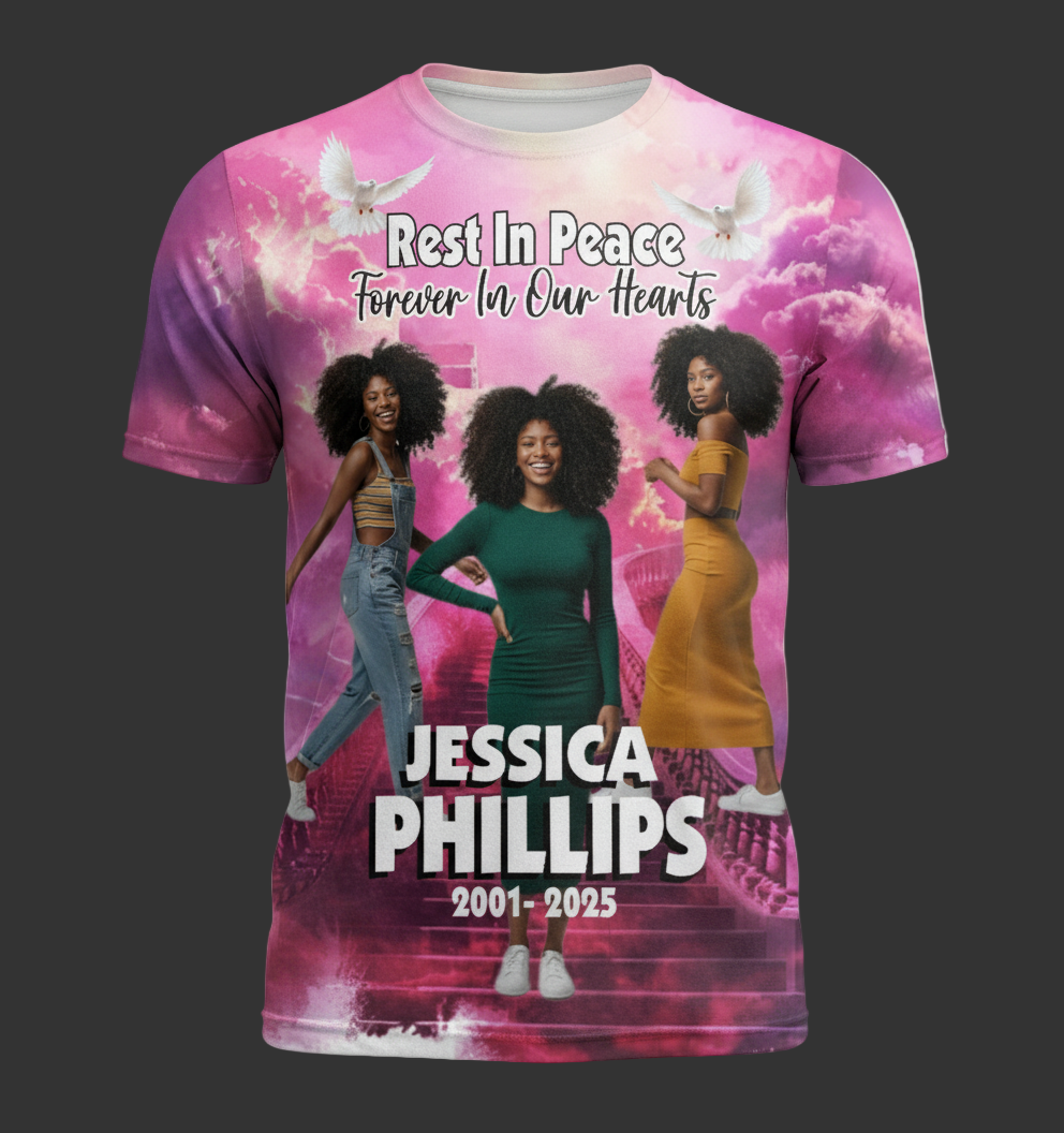 Memorial Allover 3D T-Shirt Hot Pink 01